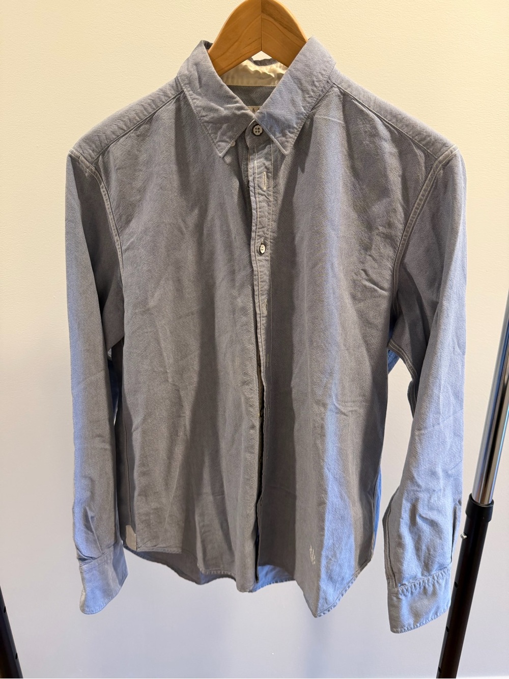 rag & bone Men's blue Button-Down Shirt